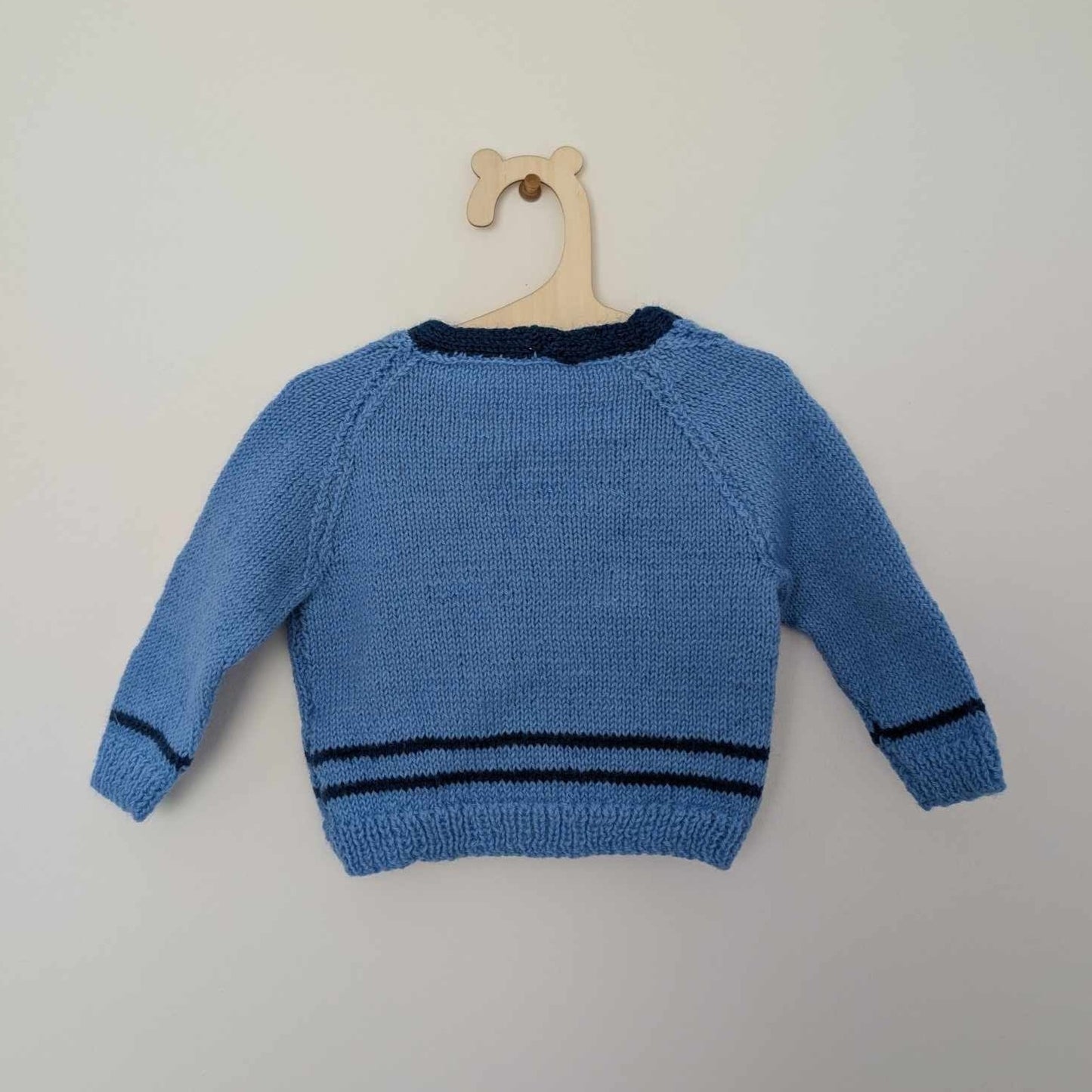 Blue Stripe Cardi - 0 - 3 M