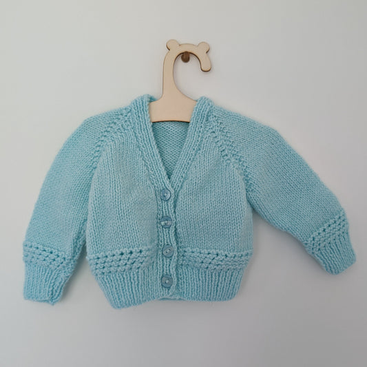 Turquoise Cardi - 0 - 3 M