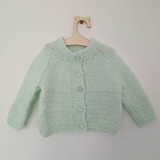 Green Cardi - 9 - 12 M