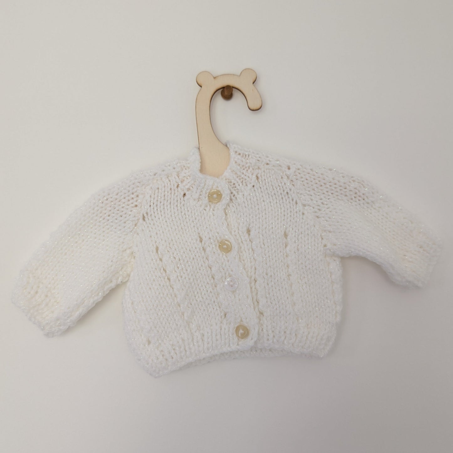 White Cardi - Tiny Baby