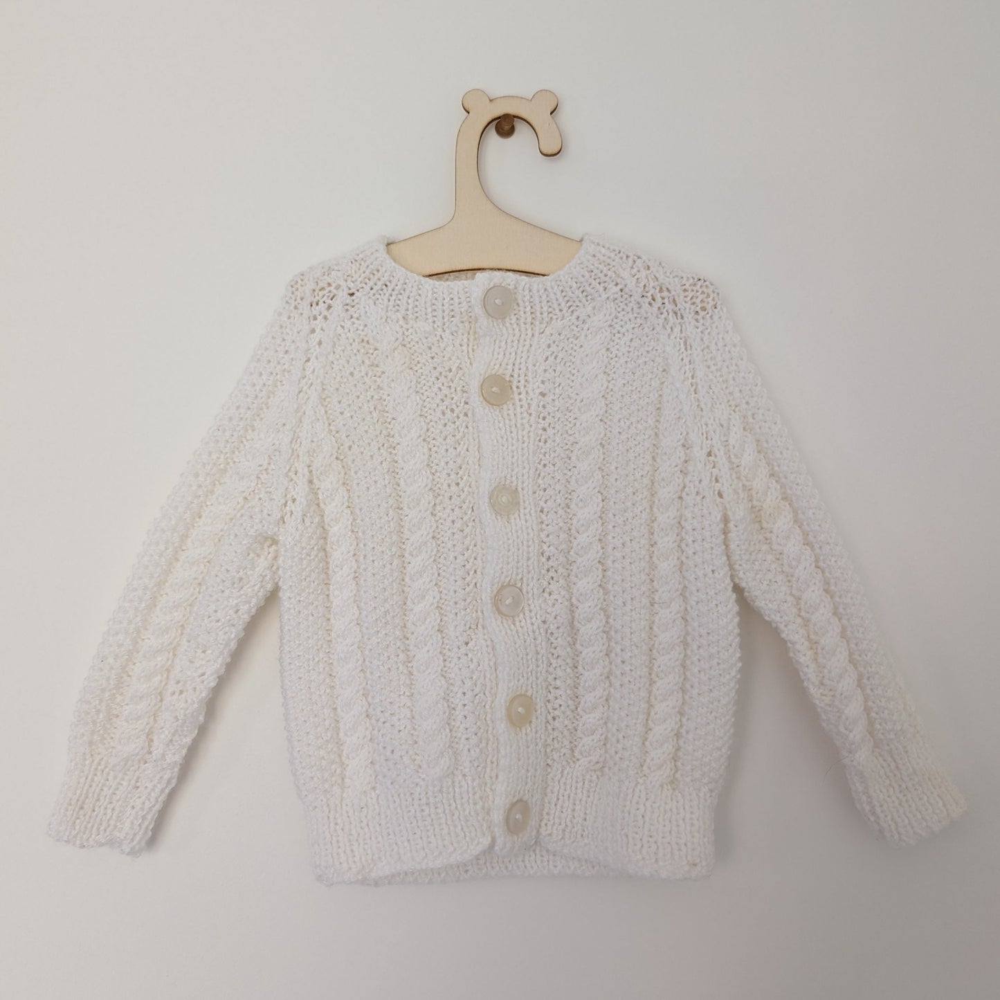 White Cardi - 9 - 12 M