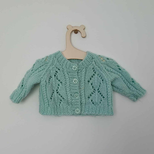 Green Cardi - Tiny Baby