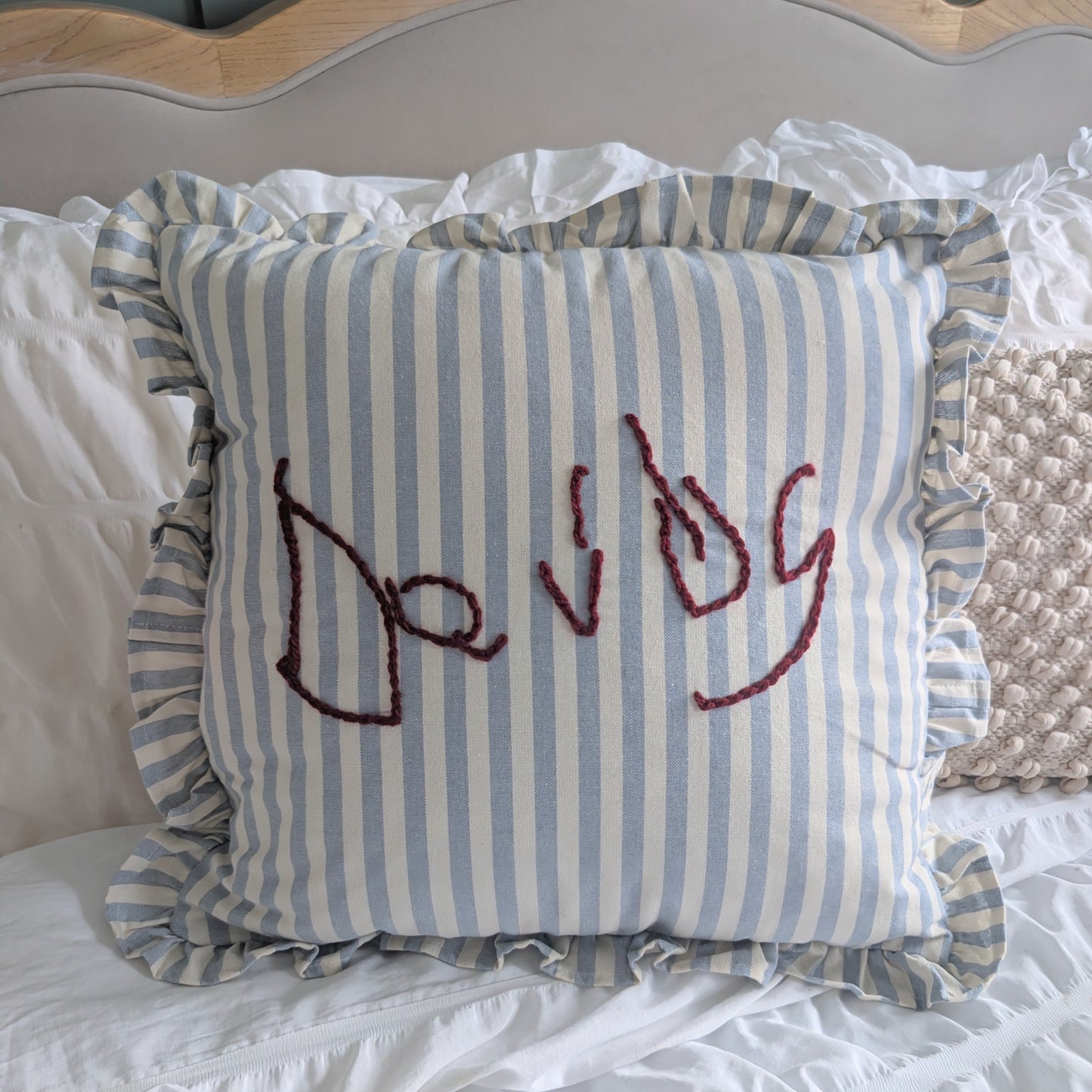 Green Gingham Cushion