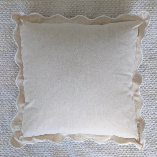 Natural Frill Cushion