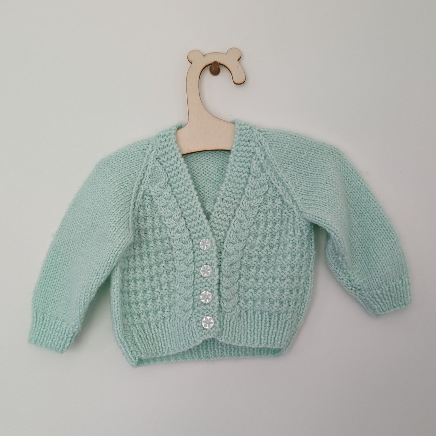 Green Cardi - 0 - 3 M