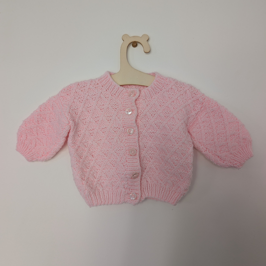 Pink Cardi - 0 - 3 M
