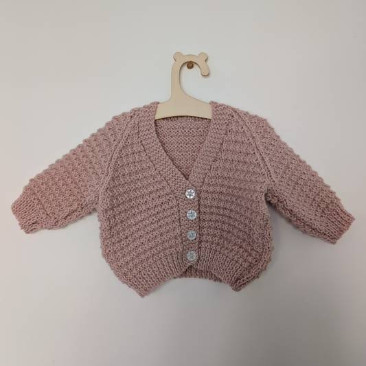 Pink Cardi - 0 - 3 M
