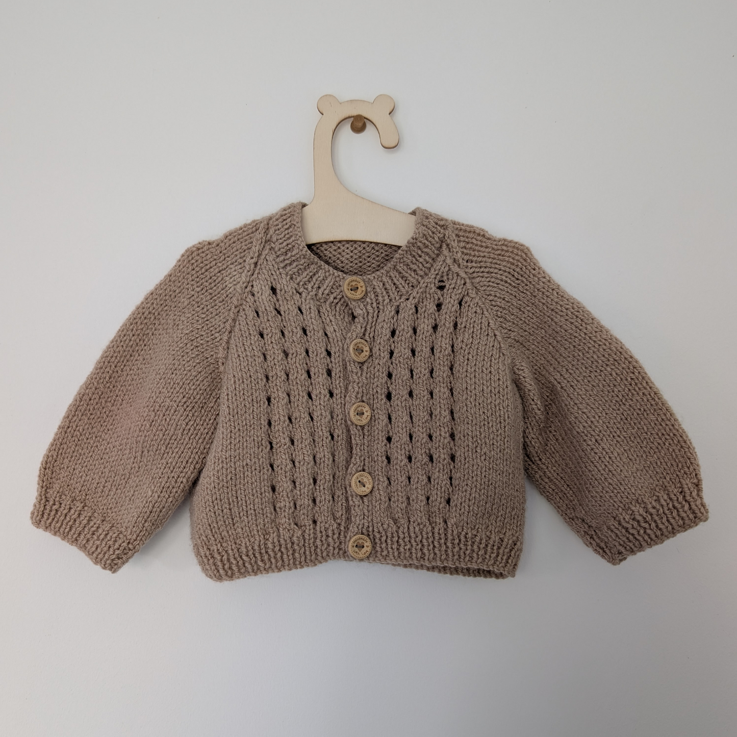 Beige Cardi - 0 - 3 M