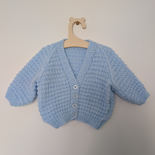 Blue Cardi - 0 - 3 M
