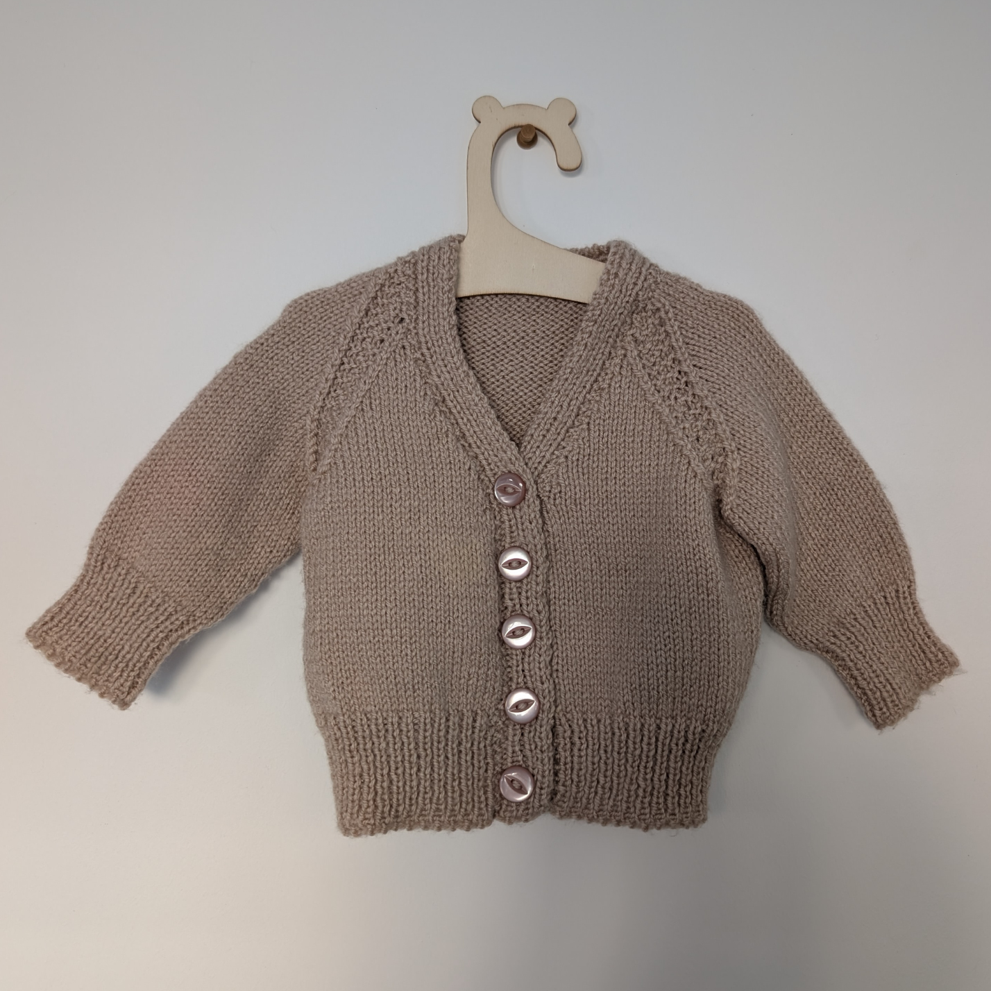Beige Cardi - 3 - 6 M